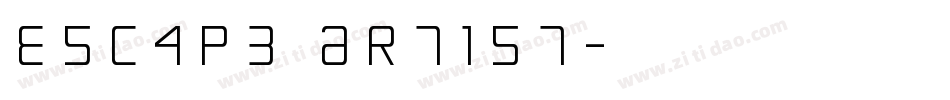 Escape Artist字体转换